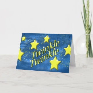 Twinkle, Twinkle kleine ster Feestdagen Kaart