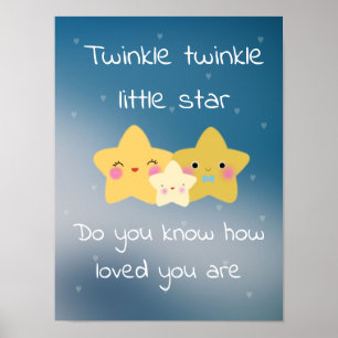 Twinkle twinkle kleine ster POSTER