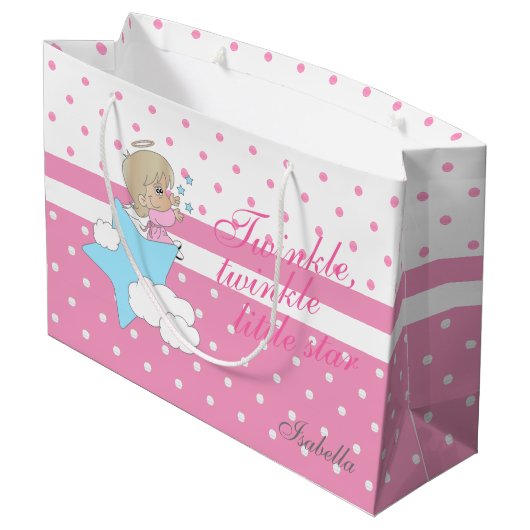 Twinkle, Twinkle kleine ster - Roze Groot Cadeauzakje (Achterkant Gekanteld)