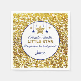 Twinkle twinkle kleine ster servetten marine en go