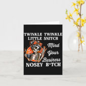 Twinkle Twinkle Little Snitch Mind Your Business N Kaart (Gele Bloem)