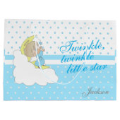 Twinkle, Twinkle Little Star - Baby Blue Groot Cadeauzakje (Achterkant)