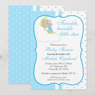 Twinkle, Twinkle Little Star - Baby Boy Kaart