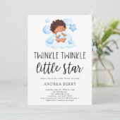 Twinkle Twinkle Little Star Baby Jongen Kaart (Staand voorkant)