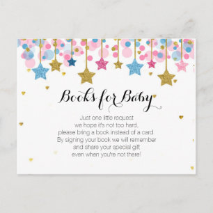 Twinkle Twinkle Little Star Baby shower Boeken Briefkaart