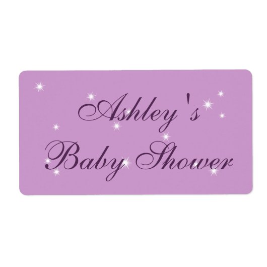 Twinkle Twinkle Little Star baby shower Étiquette (Devant)