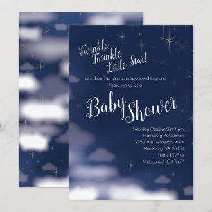 Twinkle Twinkle Little Star Baby shower hemels Kaart
