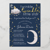 Twinkle Twinkle Little Star Baby shower Invitation (Recto)