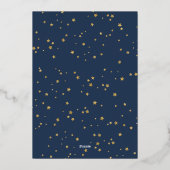 Twinkle Twinkle Little Star Baby shower Invitation (Verso)