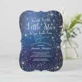 Twinkle Twinkle Little Star Baby shower Invitation (Debout devant)