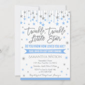 Twinkle Twinkle Little Star Baby Shower Invitation (Devant)