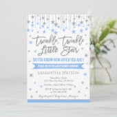 Twinkle Twinkle Little Star Baby Shower Invitation (Debout devant)
