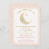Twinkle Twinkle Little Star Baby shower Invitation (Devant / Derrière)