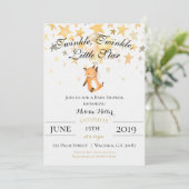 Twinkle Twinkle Little Star Baby shower Invitation (Debout devant)