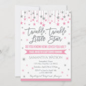 Twinkle Twinkle Little Star Baby Shower Invitation (Devant)