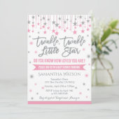 Twinkle Twinkle Little Star Baby Shower Invitation (Debout devant)