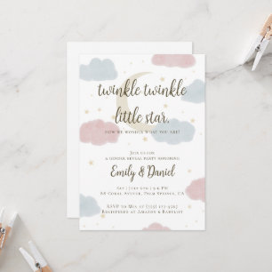 Twinkle Twinkle Little Star Baby shower Invitation