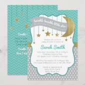 Twinkle Twinkle Little Star Baby shower Invitation (Devant / Derrière)