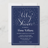Twinkle Twinkle Little Star Baby shower Invitation (Devant)