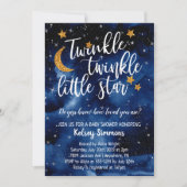 Twinkle Twinkle Little Star Baby shower Invitation (Devant)