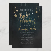 Twinkle Twinkle Little Star Baby shower Invitation Kaart (Voorkant / Achterkant)
