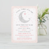 Twinkle Twinkle Little Star Baby shower Invitation Kaart (Staand voorkant)
