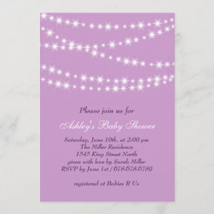 Twinkle Twinkle Little Star Baby shower Invitation Kaart