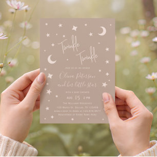 Twinkle Twinkle Little Star Baby Shower Kaart