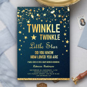 Twinkle Twinkle Little Star Baby shower Kaart