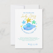 Twinkle Twinkle Little Star Baby shower Merci (Devant)