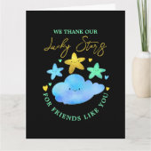 Twinkle Twinkle Little Star Baby shower Merci (Devant)