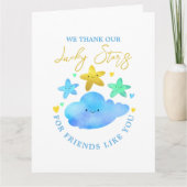 Twinkle Twinkle Little Star Baby shower Merci (Devant)