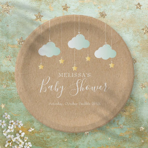 Twinkle Twinkle Little Star Baby shower / Sprinkle Papieren Bordje