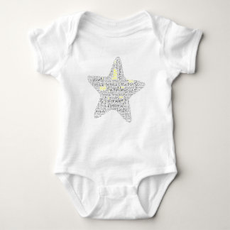Twinkle Twinkle Little Star Baby Word Art Romper