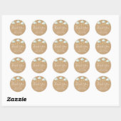 Twinkle Twinkle Little Star Bedankt Baby Shower Ronde Sticker (Vel)
