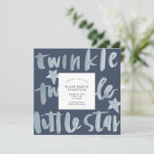 Twinkle Twinkle Little Star Birth Aankondiging (Staand voorkant)