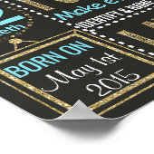 Twinkle Twinkle Little Star Birthday-alkboard Poster (Hoek)