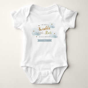 Twinkle Twinkle Little Star Blauw 1e Verjaardag Romper