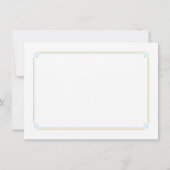 Twinkle Twinkle Little Star Blauw Goud Dank u Bedankkaart (Achterkant)