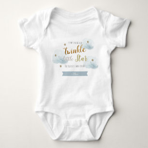 Twinkle Twinkle Little Star Blue 1e verjaardag Romper