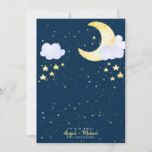 Twinkle Twinkle Little Star Blue Baby Boy Shower Kaart (Achterkant)