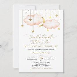 Twinkle Twinkle Little Star, Blush Moon and Stars Kaart