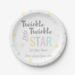 Twinkle Twinkle Little Star - Borden van papier Papieren Bordje