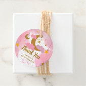 Twinkle Twinkle Little Star Custom Roze Bedankjes Labels (In situ)