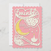 Twinkle Twinkle Little Star Cutout Invitation (Devant)