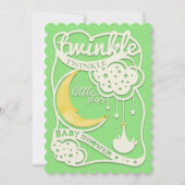 Twinkle Twinkle Little Star Cutout Invitation (Devant)