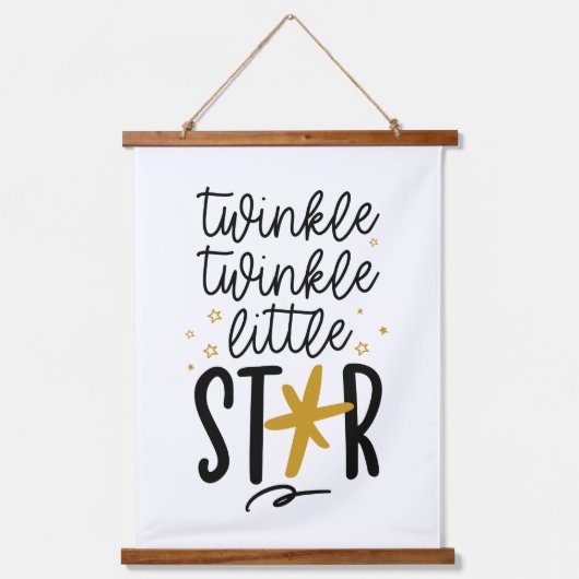 Twinkle Twinkle Little Star Doodle Hangend Wandkleed (Voorkant)