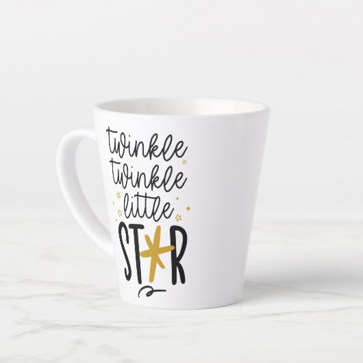 Twinkle Twinkle Little Star Doodle Latte Mok (Linkerhoek)