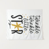 Twinkle Twinkle Little Star Doodle Wandkleed (Voorkant (horizontaal))