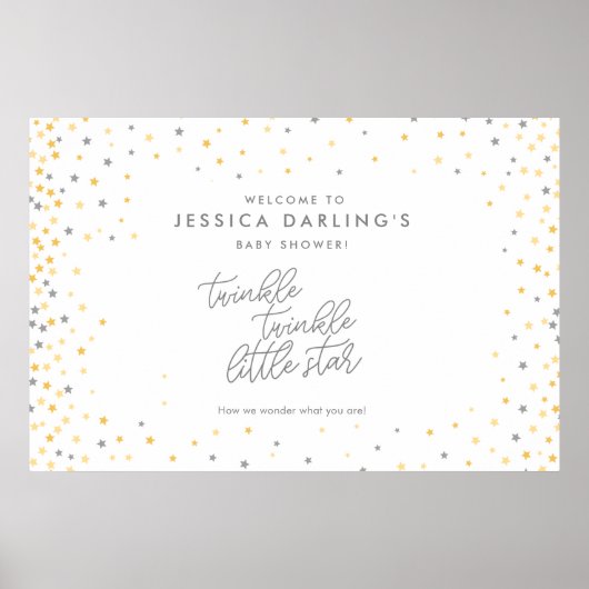 Twinkle Twinkle Little Star Douche Affiche de bien (Devant)